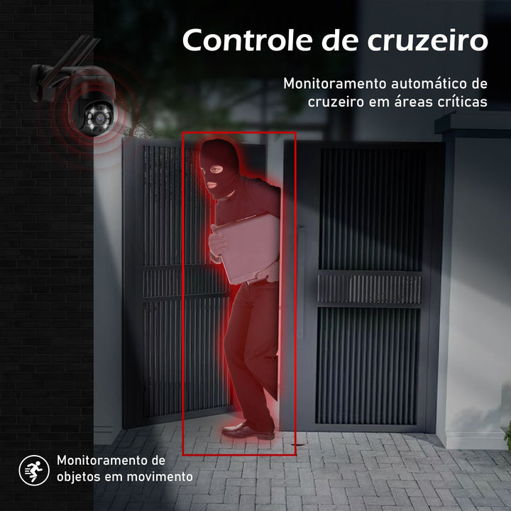 3MP Câmera Icsee Câmeras Vigilância Wifi Câmera de Segurança Monitor