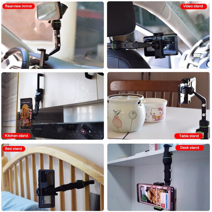 Suporte Celular Veicular Retrovisor 360° Ajustável Compatível Carro Smartphon