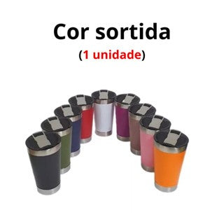 Copo Térmico 473ml Beba Gelado ou Quente com Tampa e Abridor