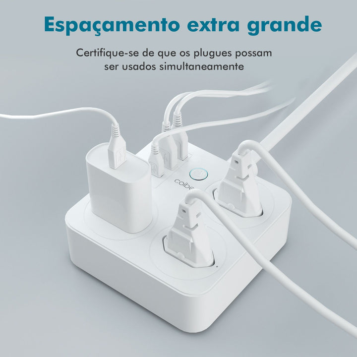 extensão tomada usb filtro de linha para pc do brasil, atenção de tomadas