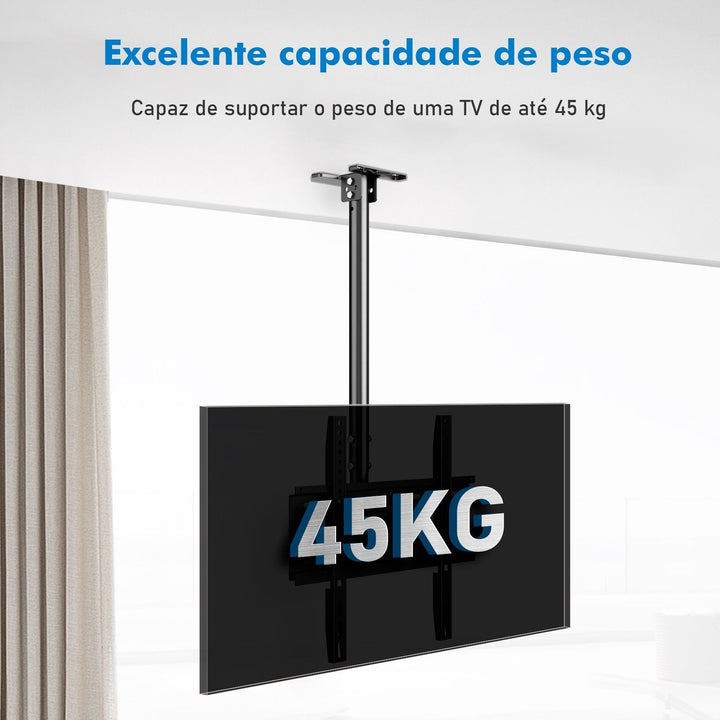 Suporte TV Teto, Suporte Para TV, Racks Para TV, 45KG, 26-60 Polegadas