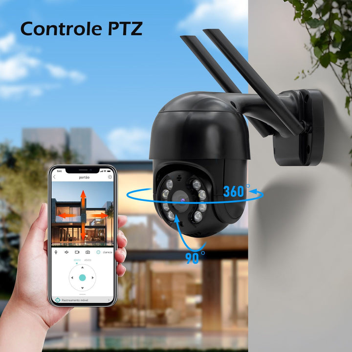 3MP Câmera Icsee Câmeras Vigilância Wifi Câmera de Segurança Monitor