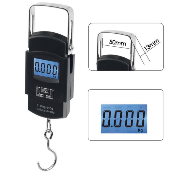 Lanmay Balança Portátil Digital Eletrônica Mão Mala Bagagem Pesca Até 50kg