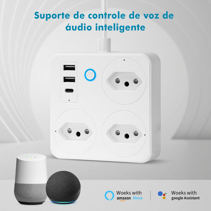 extensão tomada usb filtro de linha para pc do brasil, atenção de tomadas