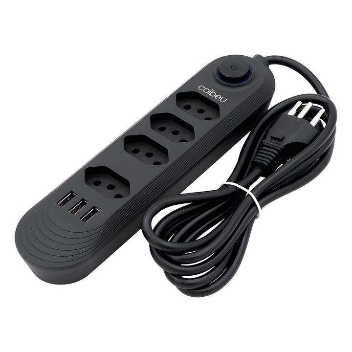 extensão tomada usb filtro de linha para pc do brasil, atenção de tomadas