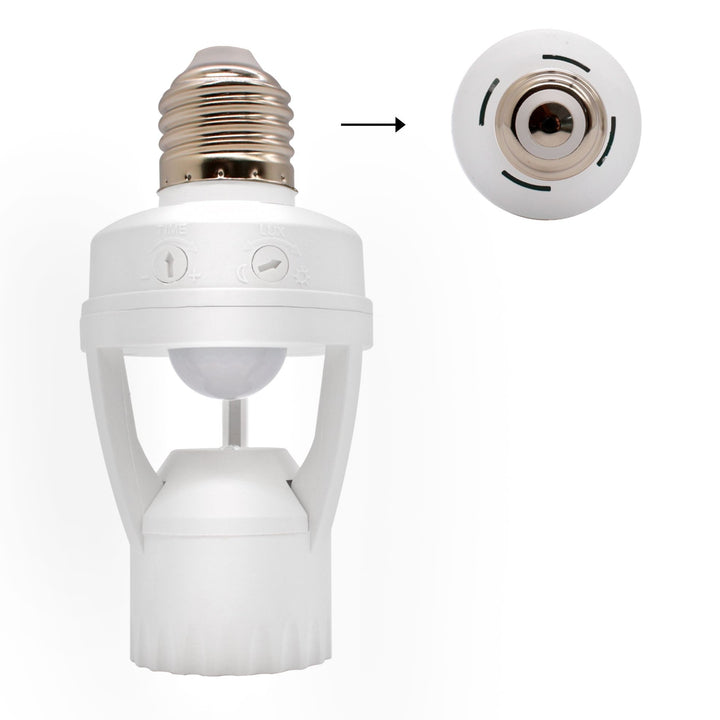 Kit 4 Sensor De Presença Com Fotocélula Para Lâmpada De Soquete E27