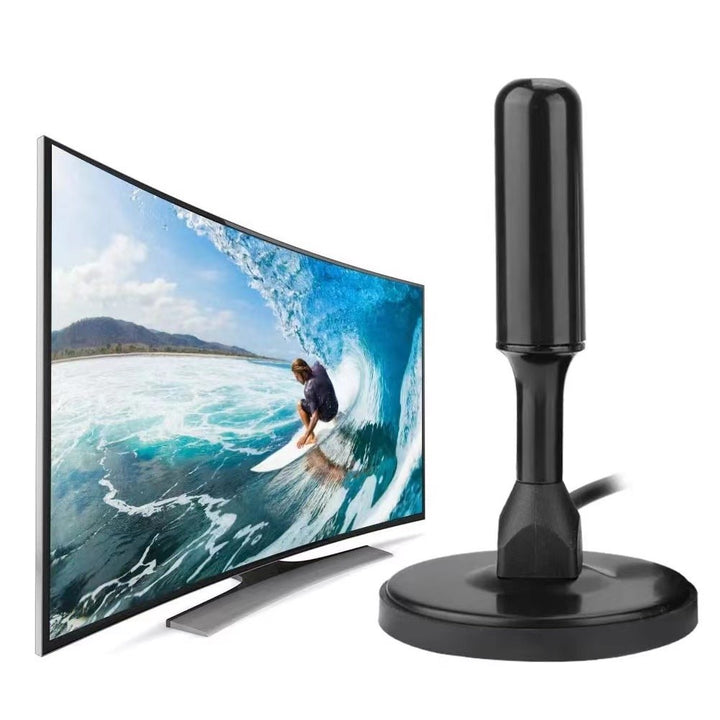 Antena Digital Para Televisão Com Cabo De 5 Metros E Base Magnética Com Imã