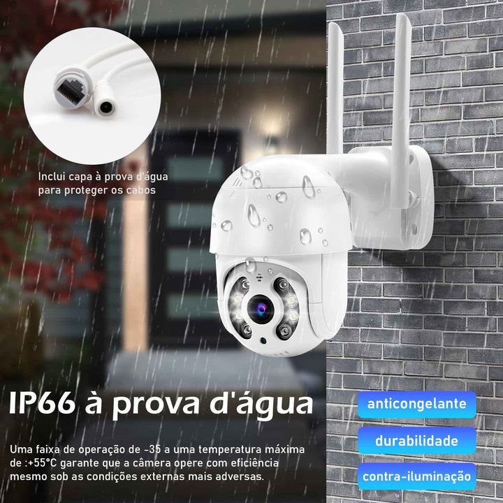 3MP Câmera Icsee Câmeras Vigilância Wifi Câmera de Segurança Monitor