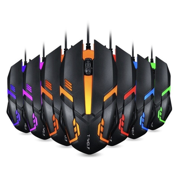 Mouse Gamer ALFA Usb 3200dpi Led Rgb Com Fio JX-M20