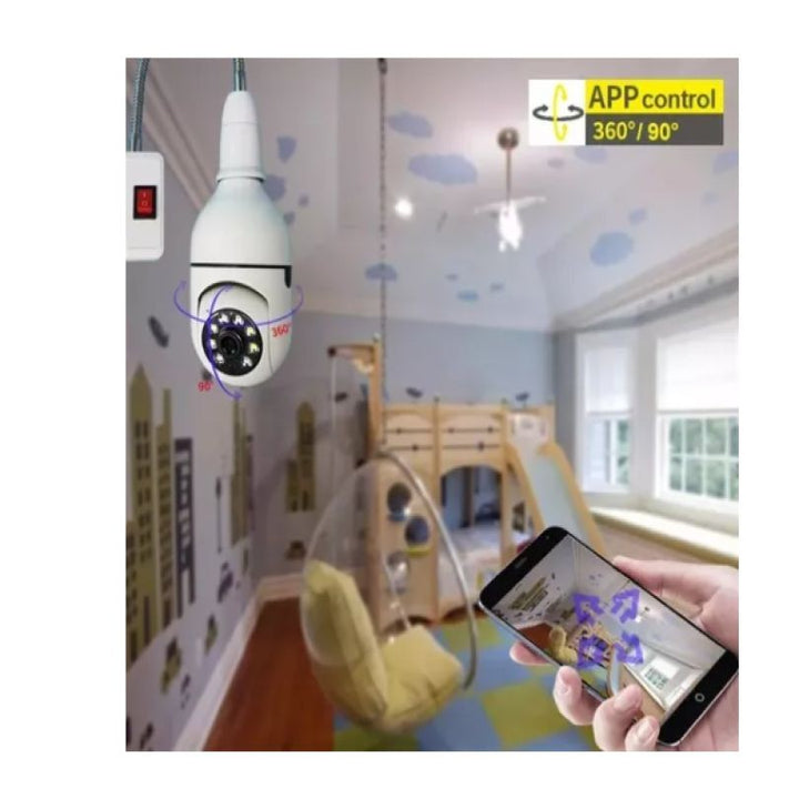 Câmera Ip Giratória 360° 1080p Externa Prova Zoom Dágua Noturna