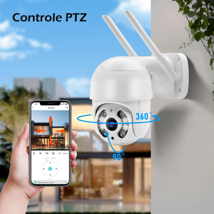 3MP Câmera Icsee Câmeras Vigilância Wifi Câmera de Segurança Monitor