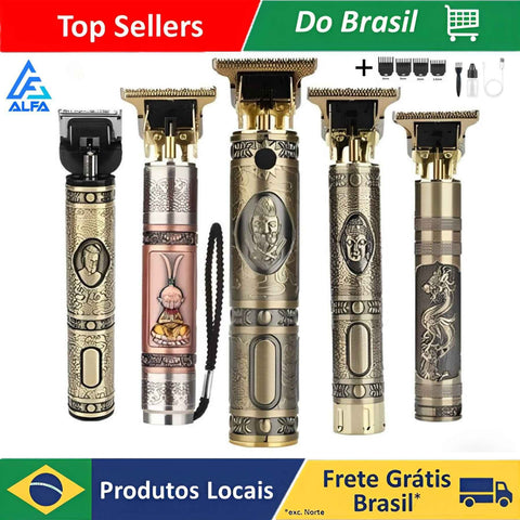 ALFA Máquina De Cortar Cabelo Parágrafo Barba Masculina Designer Aleatório El