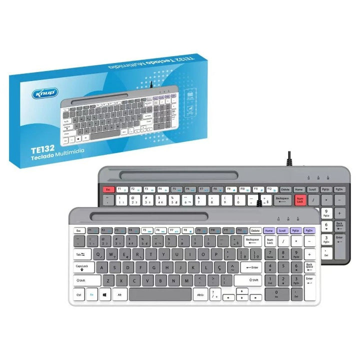 Teclado do computador do PC dos multimídia, ABNT2 silenciador, faca celular