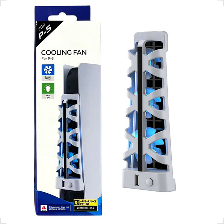 Cooler Ventilador USB com LED para Console PS5 Fácil Instalação