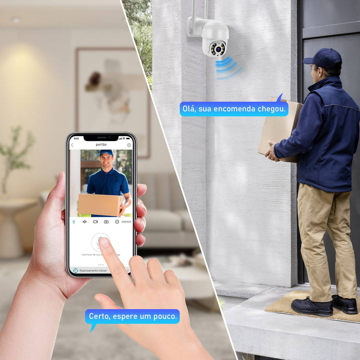 3MP Câmera Icsee Câmeras Vigilância Wifi Câmera de Segurança Monitor