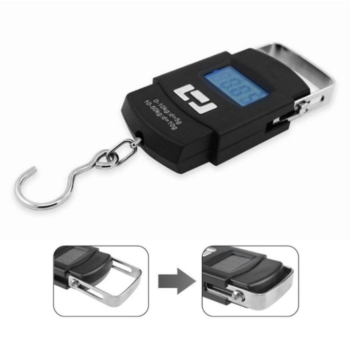 Lanmay Balança Portátil Digital Eletrônica Mão Mala Bagagem Pesca Até 50kg