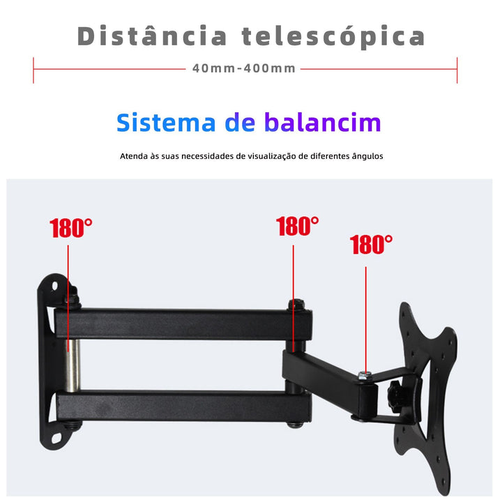 suporte monitor, suporte para tv. PARA TV DE 14" A 55"