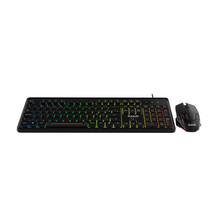 Kit Teclado Mouse Gamer KEEDI-TEC813 Membrana LED USB