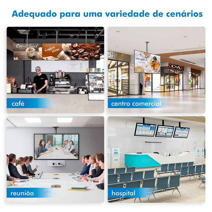 Suporte TV Teto, Suporte Para TV, Racks Para TV, 45KG, 26-60 Polegadas