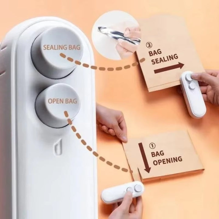 Novo portátil mini aferidor de calor 2 em 1 para lanches uso doméstico aferido