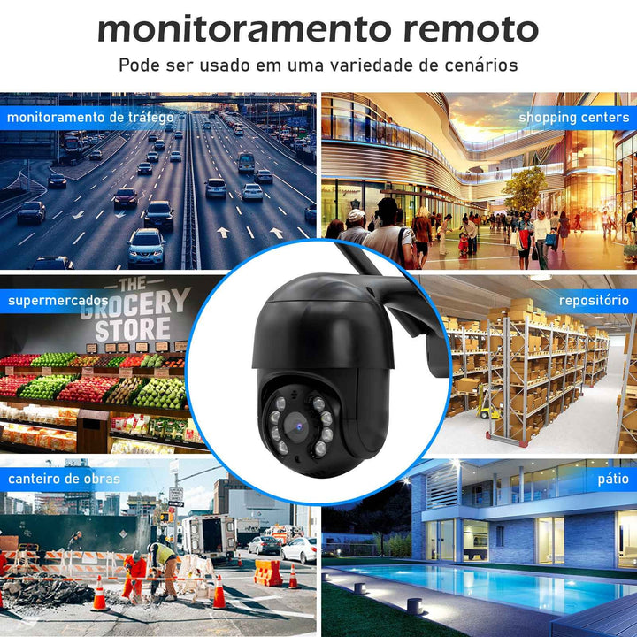 3MP Câmera Icsee Câmeras Vigilância Wifi Câmera de Segurança Monitor