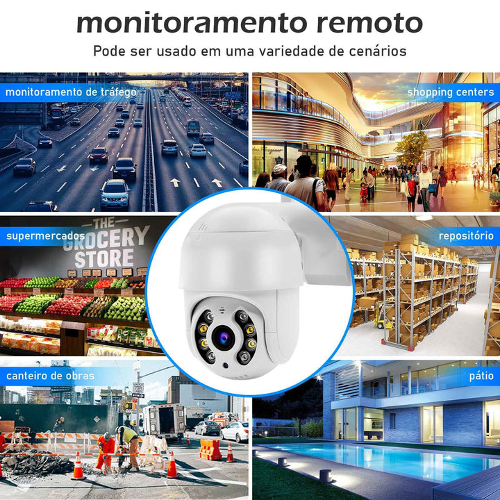 3MP Câmera Icsee Câmeras Vigilância Wifi Câmera de Segurança Monitor