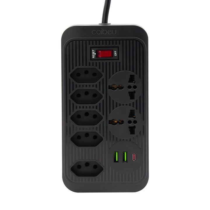 Extensão tomada, Extensão elétrica, Tomada usb, Extensão, regua de de tomada