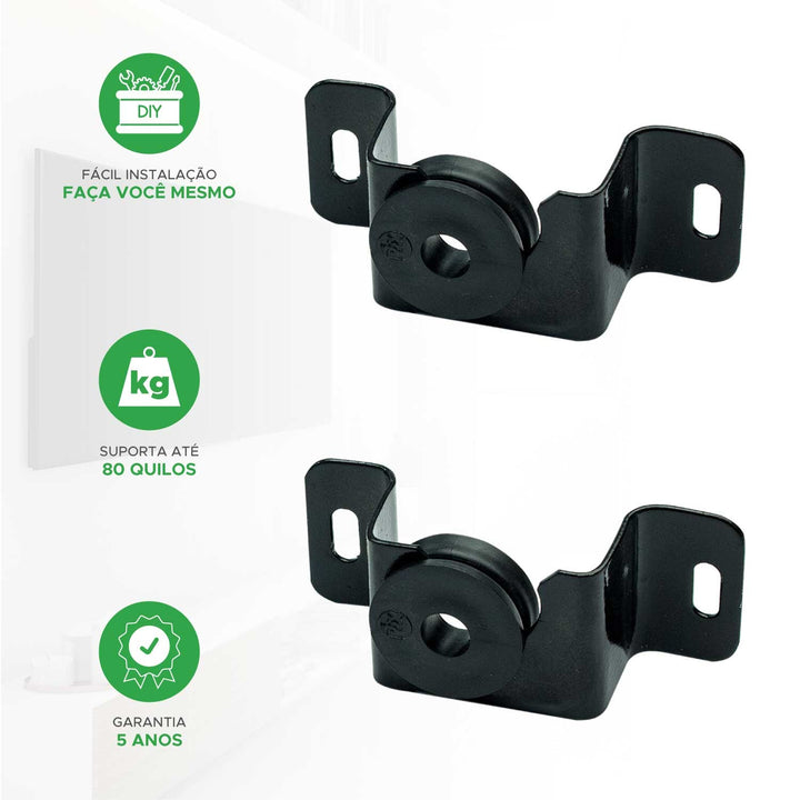 Suporte Compacto Para Tv / Monitor Fixo - 10" Até 85" - 80kg