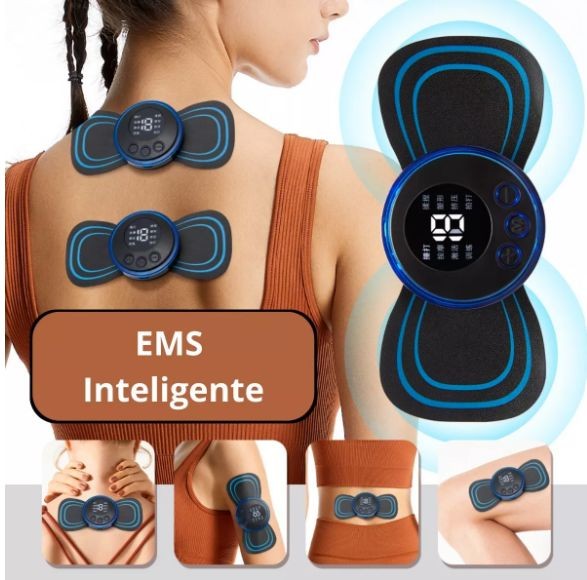 Mini Massageador EMS Estimulador Elétrico De Pescoço Portátil Para Alívio Da dor muscular.