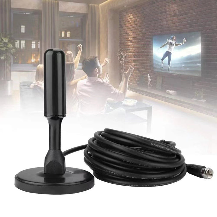 Antena Digital Para Televisão Com Cabo De 5 Metros E Base Magnética Com Imã