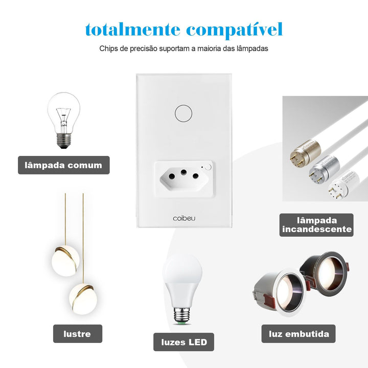 alexa painéis de parede tomada inteligente wi-fi interruptor inteligente