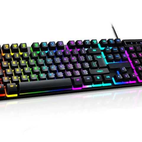 Kit Teclado Semi-mecânico + Mouse Gamer 3200 Dpi + Mouse Pad