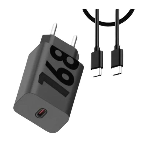 Carregador Super Rápido Turbo Duo 168w 68w 50w Tipo C Com Cabo Tipo C Tipo C