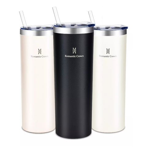 Romantic Crown Copo Térmica 600ml Inox Anti-vazamento Para Café/chá/bebidas