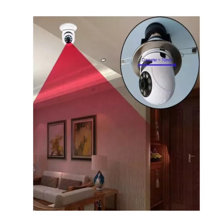 Câmera Ip Giratória 360° 1080p Externa Prova Zoom Dágua Noturna